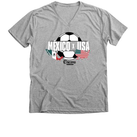 Chicano World Cup Fan&nbsp;, a Athletic Heather Premium V-Neck Tee