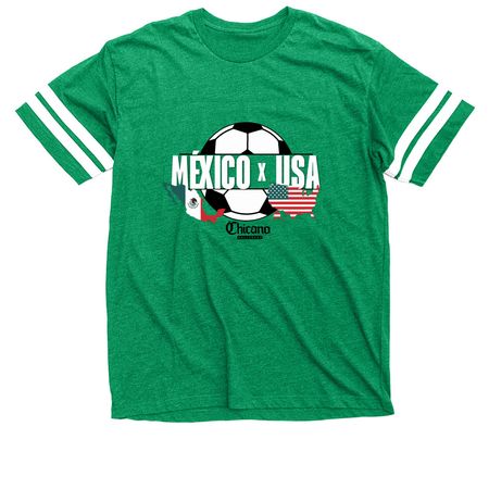 Chicano World Cup Fan&nbsp;, a Vintage Green / White Football Jersey Tee