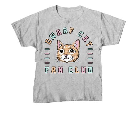 Dwarf Cat Fan Club #1, a Sport Grey Youth Unisex Tee