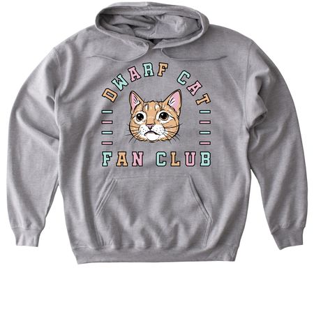Dwarf Cat Fan Club #1, a Sport Grey Gildan Softstyle Pullover Hoodie