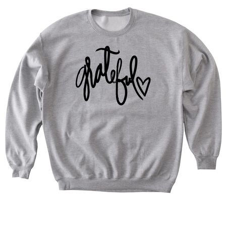 Grateful, a Sport Grey Softstyle Crewneck Sweatshirt