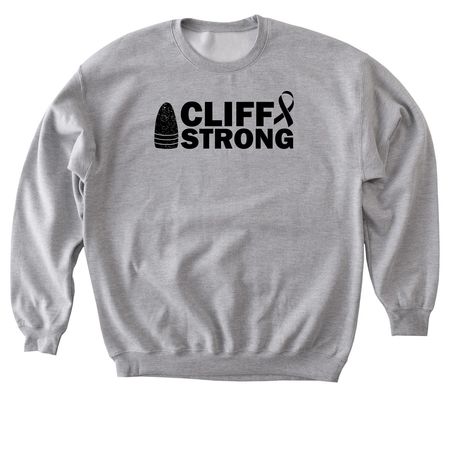 Cliff Strong Light Colored Apparel, a Sport Grey Softstyle Crewneck Sweatshirt