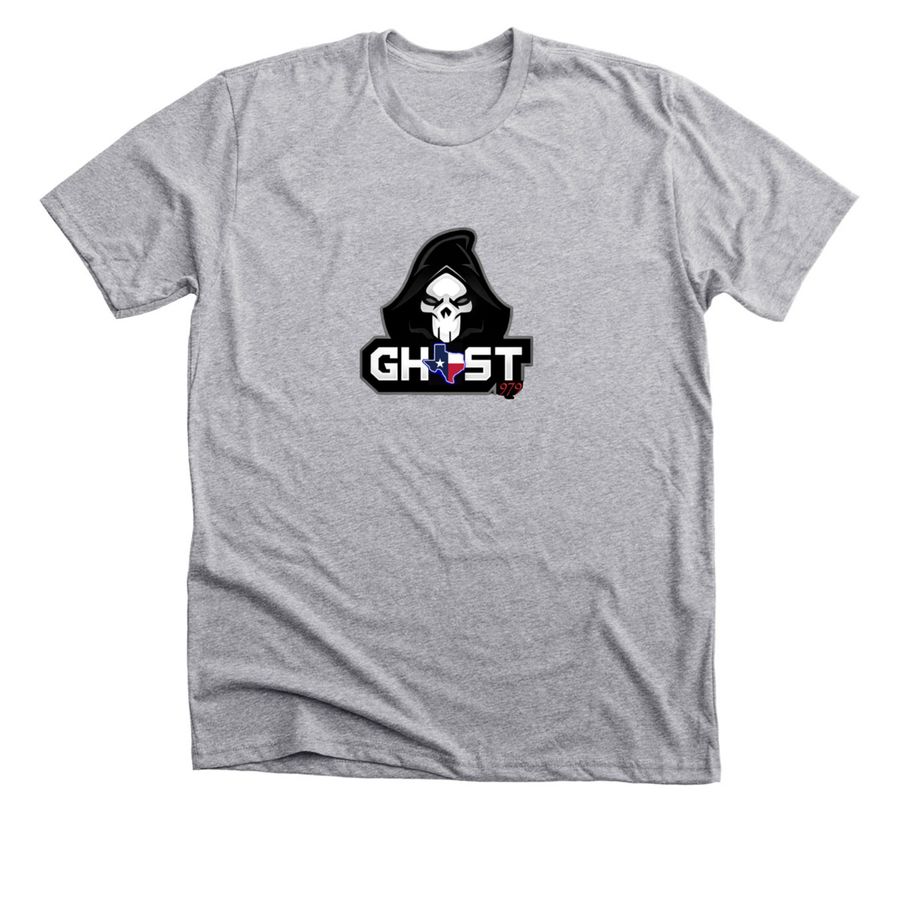Central Texas Ghost 1, a Athletic Heather Premium Unisex Tee