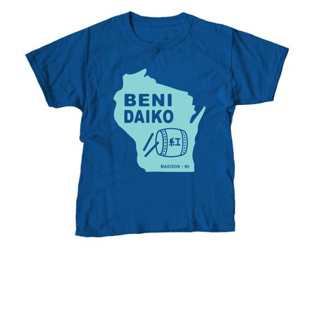 Madison Japanese Taiko Group "Beni Daiko", a Royal Blue Youth Unisex Tee
