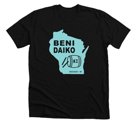 Madison Japanese Taiko Group "Beni Daiko", a Solid Black Blend Premium Unisex Tee