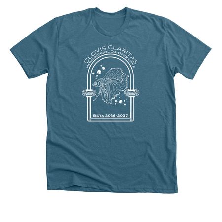 Clovis, NM Claritas, a Heather Deep Teal Premium Unisex Tee