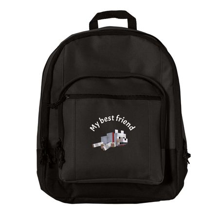 my best friend&nbsp;, a Black Everyday Backpack