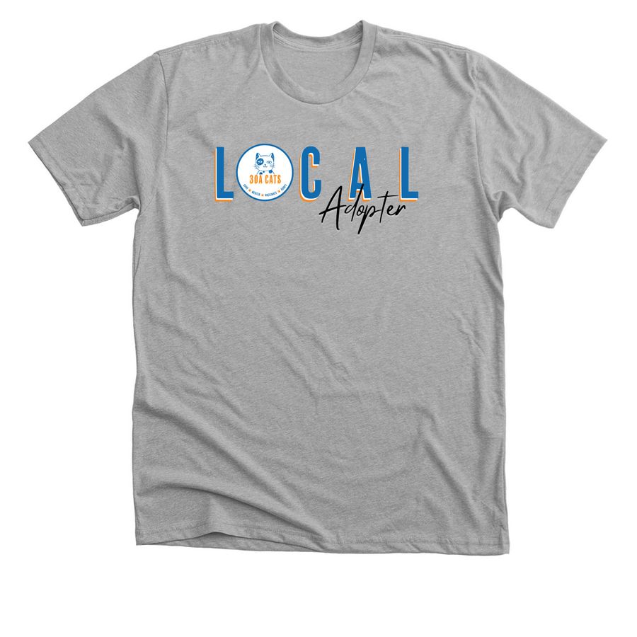 Local 30A Adopter, a Athletic Heather Premium Unisex Tee