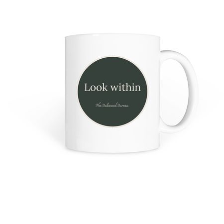 Morning Mantra, a White Coffee Mug