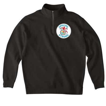 Special Strong Swag, a Black Midweight Quarter Zip Pullover
