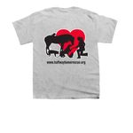 Save Lives This Spooky Season, a Sport Grey Youth Unisex Tee (back-view)