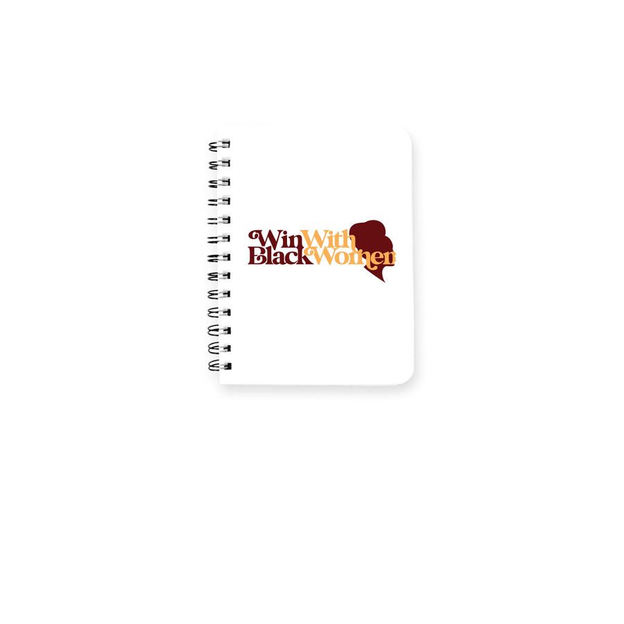 Win With Black Women Notebook, a White Spiral Notebook