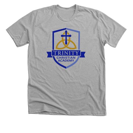 TCA color logo, a Athletic Heather Premium Unisex Tee