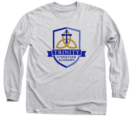 TCA color logo, a Sport Grey Classic Long Sleeve Tee