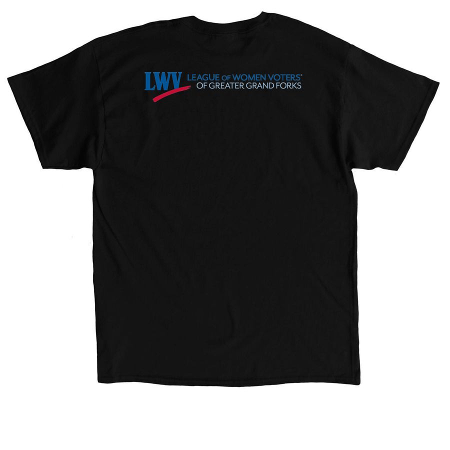 LWV GGF: Vote411, a Black Classic Unisex Tee (back-view)