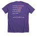 20th Anniversary Tee, a Heather Team Purple Premium Unisex Tee (back-view)