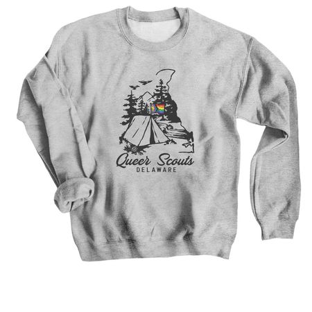 CampOUT Logo, a Sport Grey Crewneck Sweatshirt