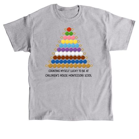 Youth & Adult Montessori Math Beads&nbsp;, a Sport Grey Classic Unisex Tee