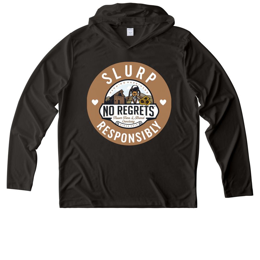 Slurp Responsibly Hoodie, a Black UV Performance Long Sleeve Hoodie