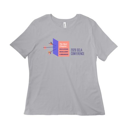 Official Conference Apparel, a Solid Athletic Grey Women?s Relaxed Cotton Tee