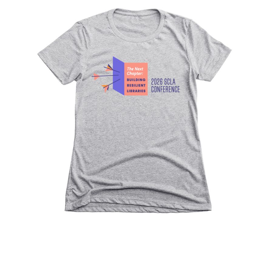 Official Conference Apparel, a Dark Heather Grey Women's Slim Fit Tee