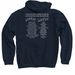 Region One Love, a Navy Pullover Hoodie (back-view)