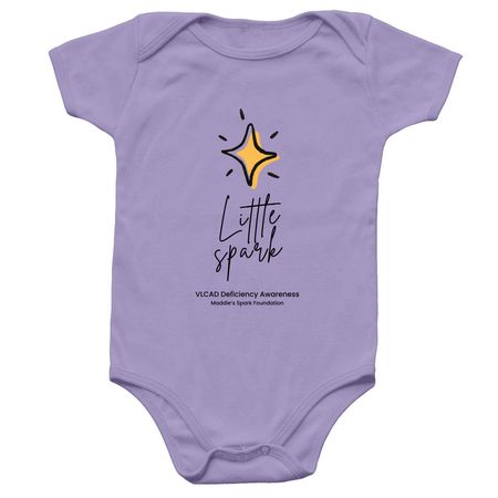 Little Spark Onesie | Maddie's Spark Gear, a Lavender Infant Onesie