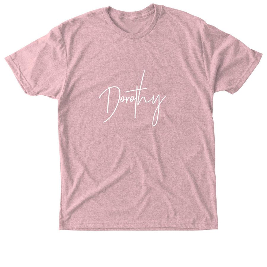 Dorothy Logo Tees, a Desert Pink Triblend Unisex Tee