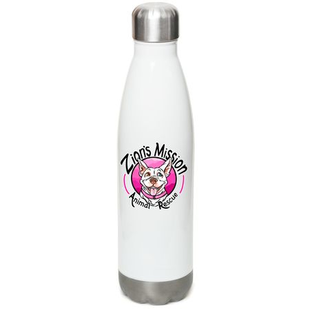 Zion's Mission Water Bottle, a White Stainless Steel Water Bottle
