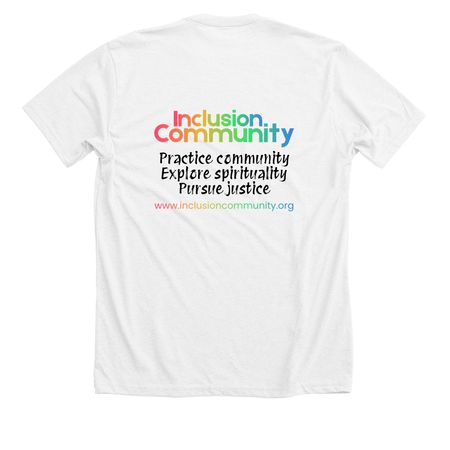 This Church Loves You, a Solid White Blend Premium Unisex Tee (back-view)