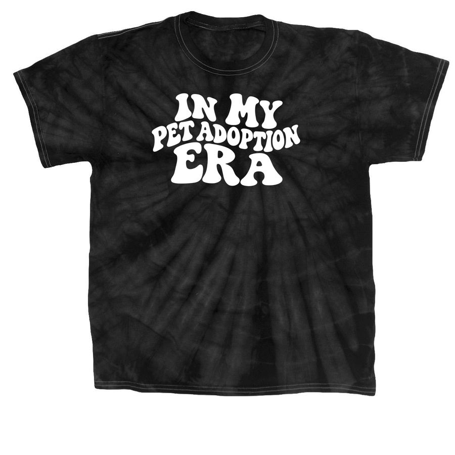 Pet Adoption Era, a Black Classic Tie Dye Tee