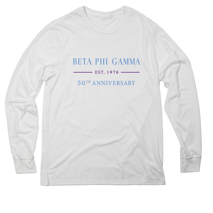 FIRST-FOREVER-FIFTY, a Bright White Allmade Eco Triblend Long Sleeve Tee