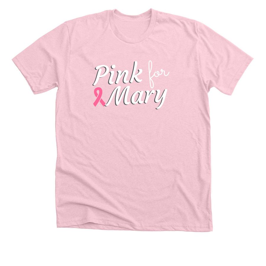 Mary, a Heather Pink Premium Unisex Tee