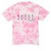 Glengarry Glen Ross Review, a Bright Pink Crystal Tie Dye Tee (back-view)