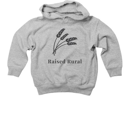 Farm Safety - Toddler Raised Rural, a Heather Toddler Pullover Hoodie