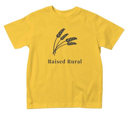 Farm Safety - Toddler Raised Rural, a Yellow Toddler Tee