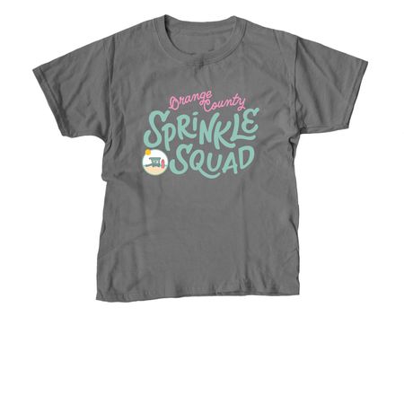 OC Sprinkle Squad, a Charcoal Youth Unisex Tee