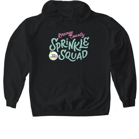 OC Sprinkle Squad, a Black Gildan Softstyle Pullover Hoodie
