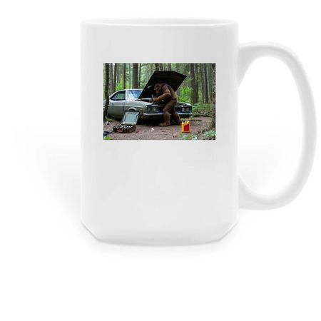 The Tinkerer and the Carpenter, a White Large Coffee Mug