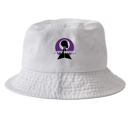 Bucket Season, a White Printed Bucket Hat