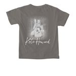 Katie Howard T-Shirt White, a Grey Comfort Colors Youth Tee (back-view)