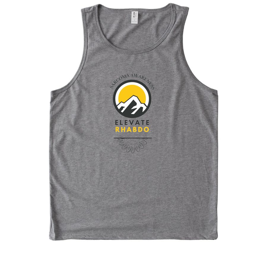 Elevate Rhabdo, a Aluminum Grey Allmade Eco Triblend Tank