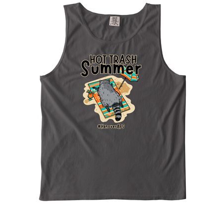 Summer Trashed Panda, a Pepper Comfort Colors Tank Top
