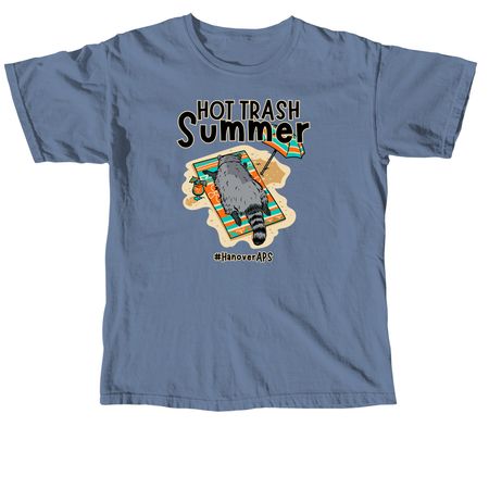 Summer Trashed Panda, a Blue Jean Comfort Colors Unisex Tee