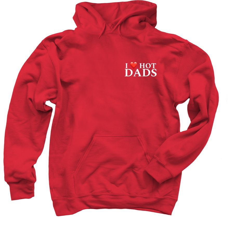 I??Hotdads2, a Red Pullover Hoodie