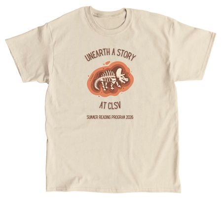 Unearth a Story, a Sand Classic Unisex Tee