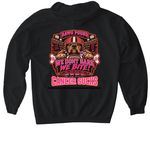 cancer sucks&nbsp;, a Black Gildan Softstyle Pullover Hoodie (back-view)
