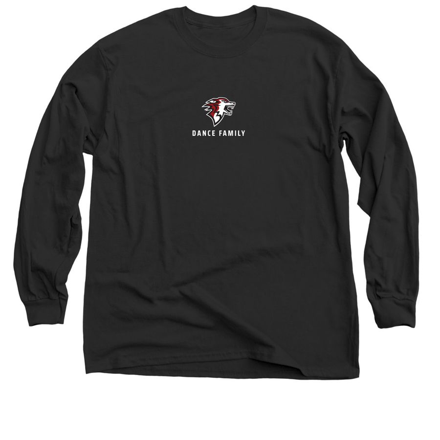 Dance Family/Go Wolves, a Black Classic Long Sleeve Tee