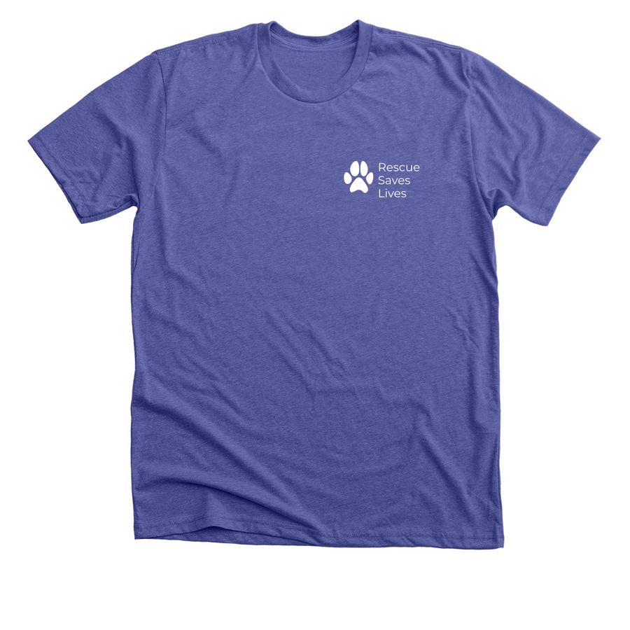Rescued Is My Favorite Breed, a Heather Lapis Premium Unisex Tee