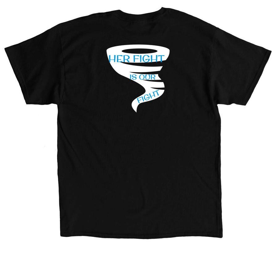 Joy Heart Warrior&nbsp;, a Black Classic Unisex Tee (back-view)